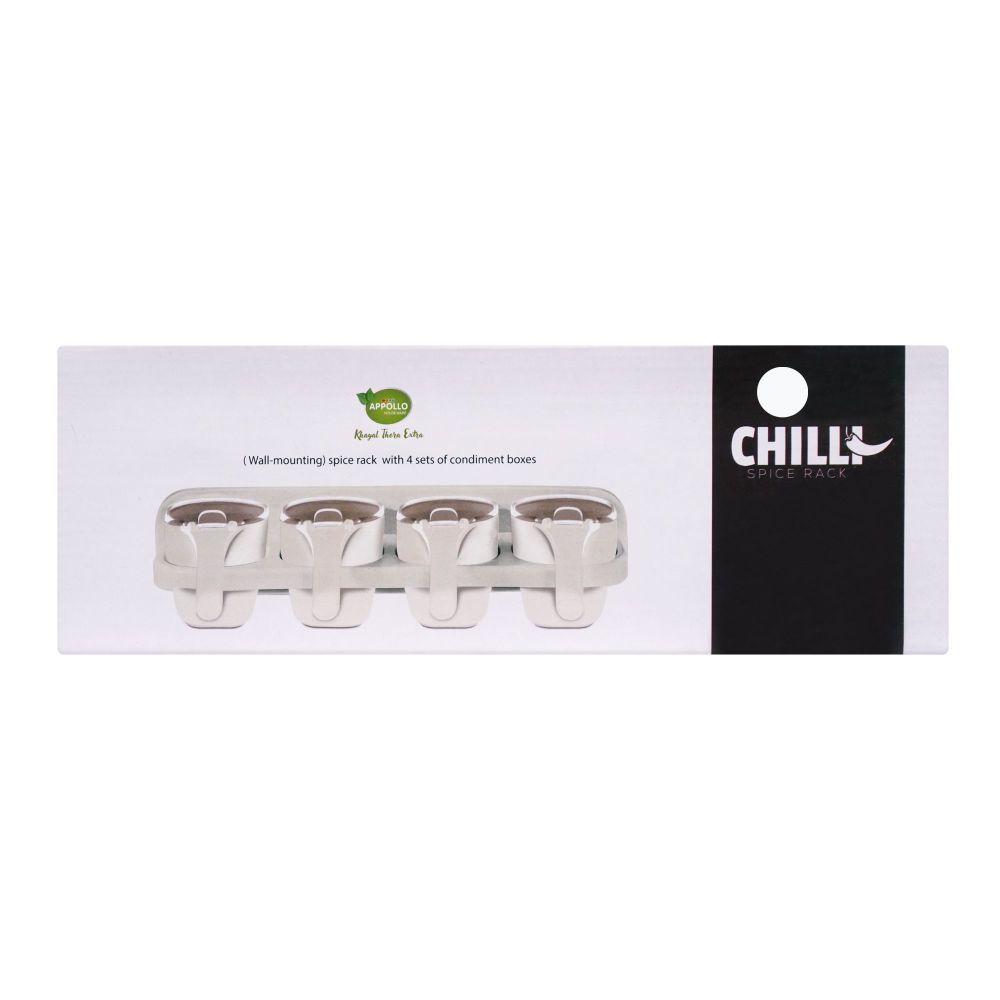 Purchase Appollo Chilli Spice Rack Set, White Online at Special Price ...