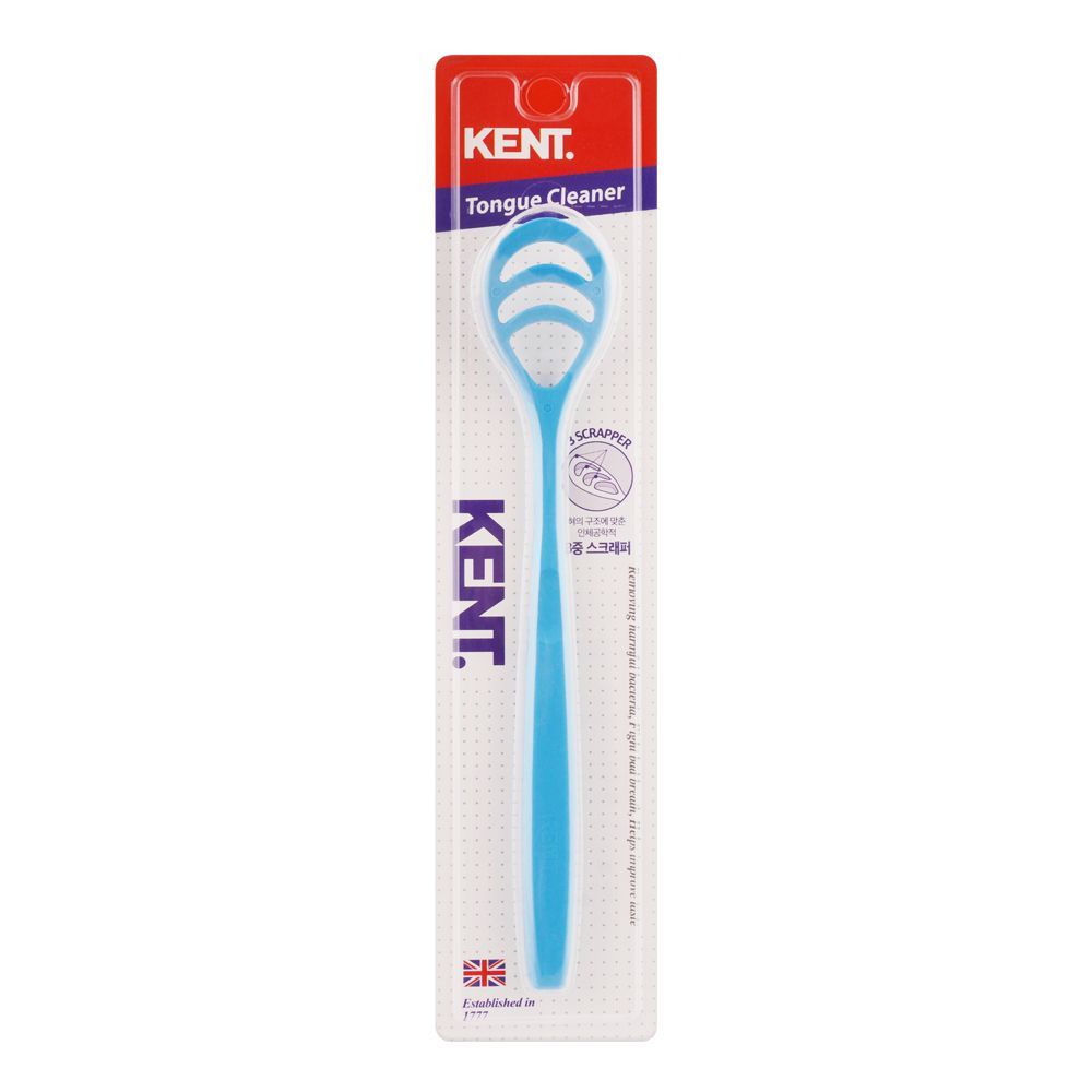 Kent 3 Scrapper Tongue Cleaner, Blue