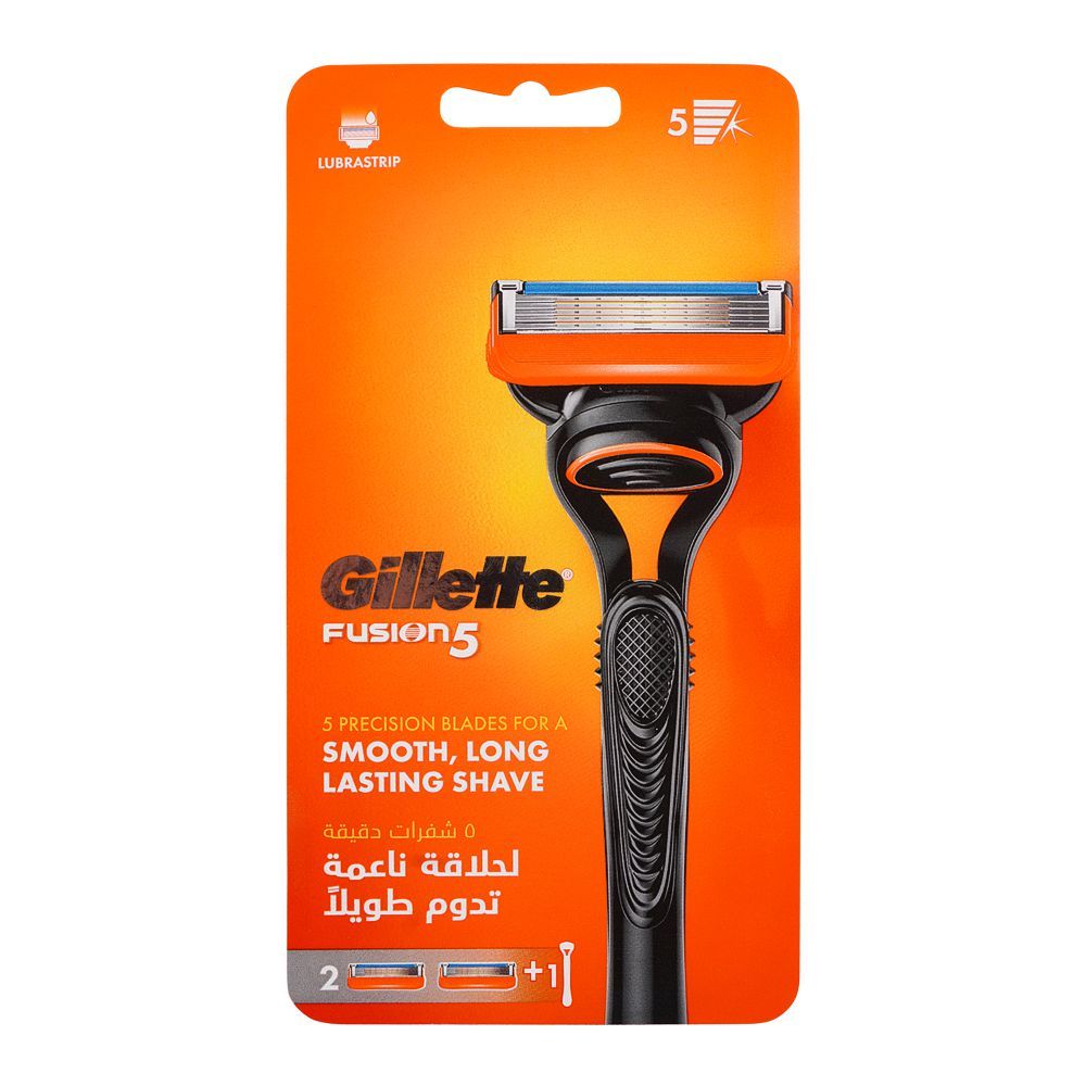 Purchase Gillette Fusion 5 Blades Razor + 2 Cartridges Online at Best ...