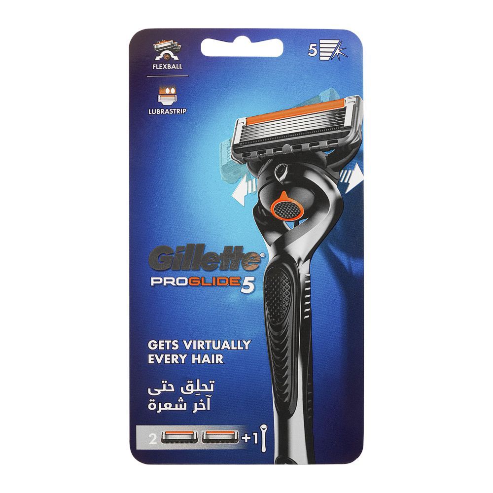 Order Gillette Pro Glide 5 Blades Flexball Razor + 2 Cartridges Online ...