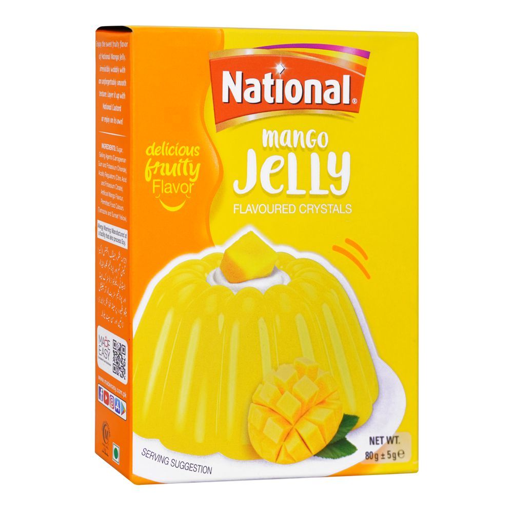 National Mango Jelly With Flavoured Crystals, 80g