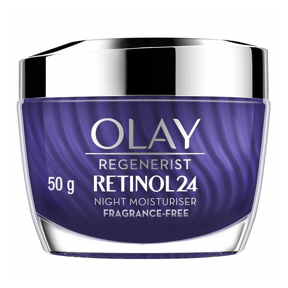 Olay Regenerist Retinol 24 Night Moisturiser Cream, Fragrance-Free, 50g