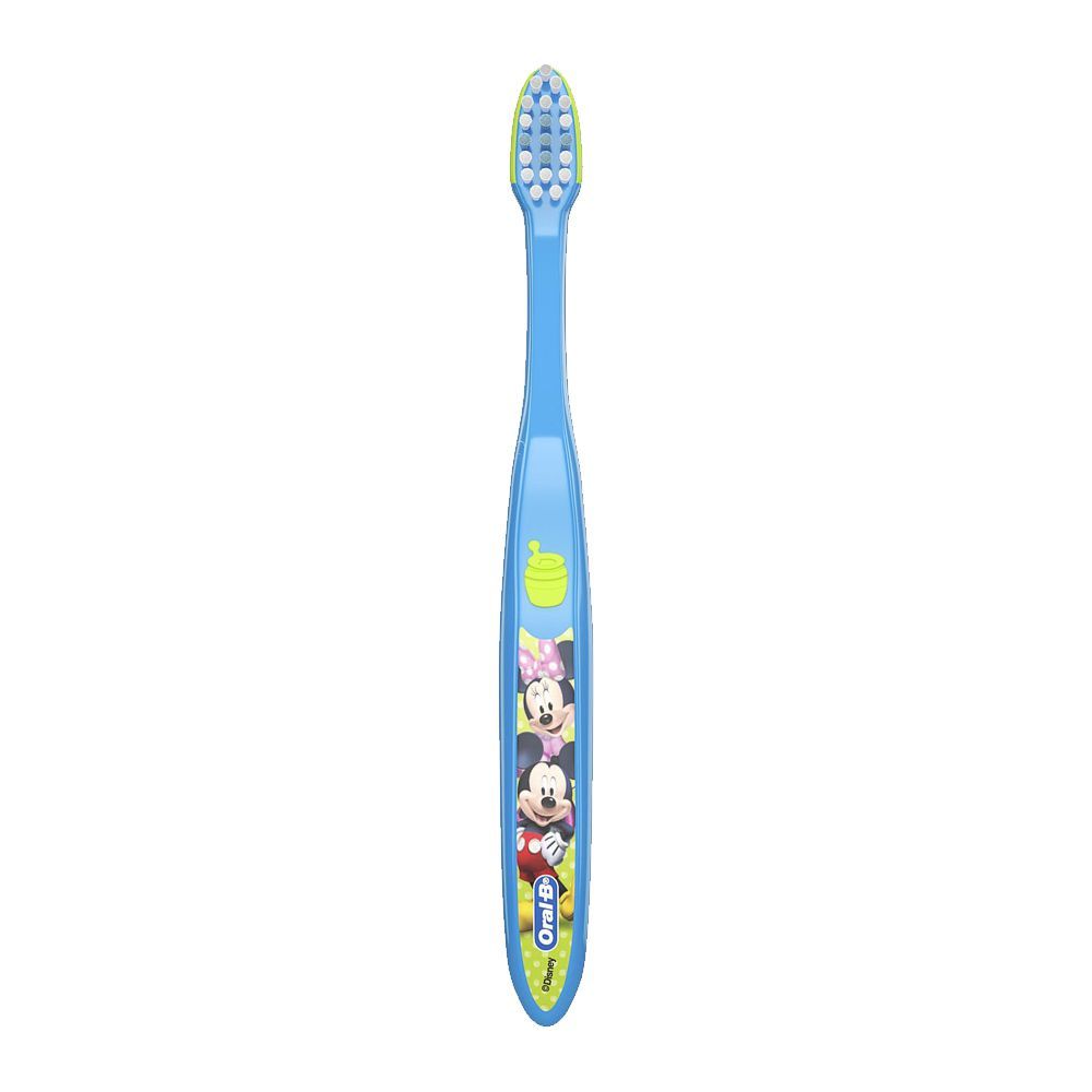 Oral-B Disney Junior Mickey 2+ Toothbrush 1's, Extra Soft Blue/Green