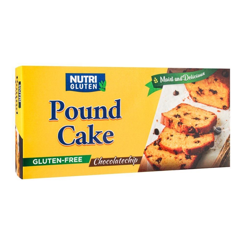 Nutri Gluten Pound Cake, Chocolatechip, Gluten Free, 200g