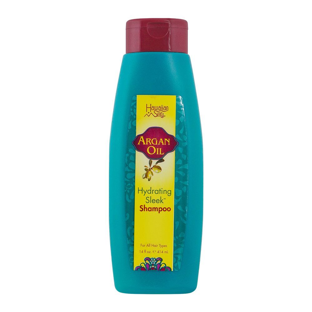 Hawaiian Silky Argan Oil Hydrating Sleek Shampoo, 414ml