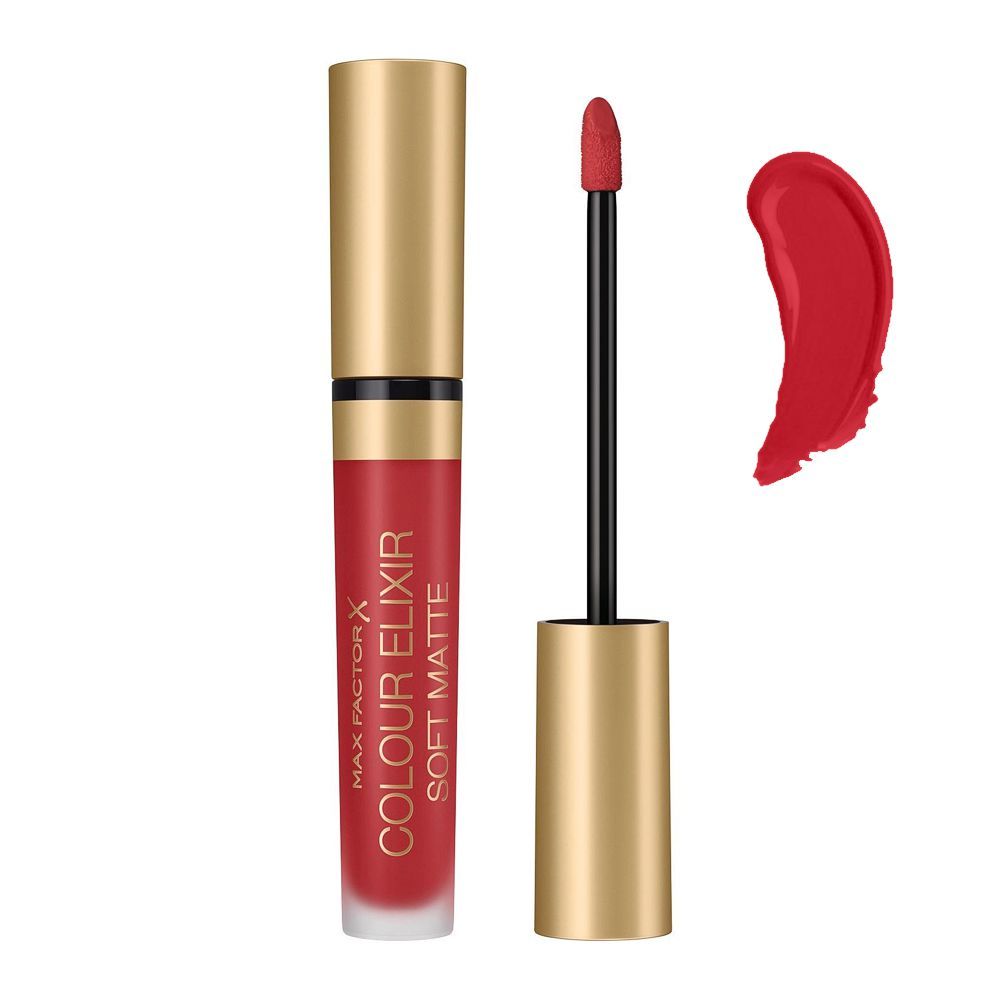 Max Factor Colour Elixir Soft Matte Liquid Lipstick, 030 Crushed Ruby