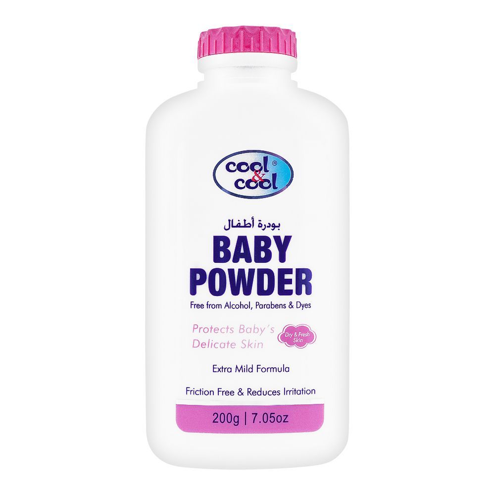 Cool & Cool Extra Mild Formula Baby Powder, 200g