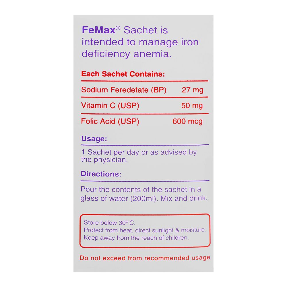 Purchase Matrix Pharma Fe Max Sachet, Apple Flavor, 10-Pack Online at ...
