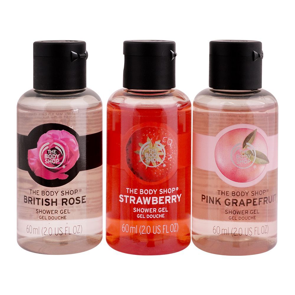 The Body Shop Lather & Cleanse Shower Gel Trio, 17204