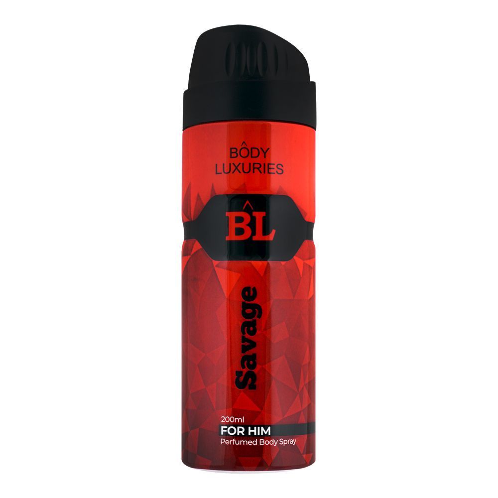 Body Luxuries Savage For Him Perfumed Body Spray, 200ml