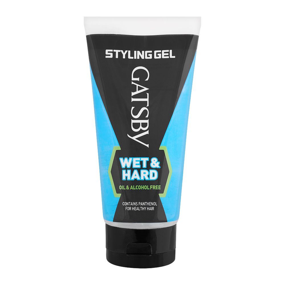 Gatsby Wet & Hard Hair Styling Gel, Oil & Alcohol Free, 150ml