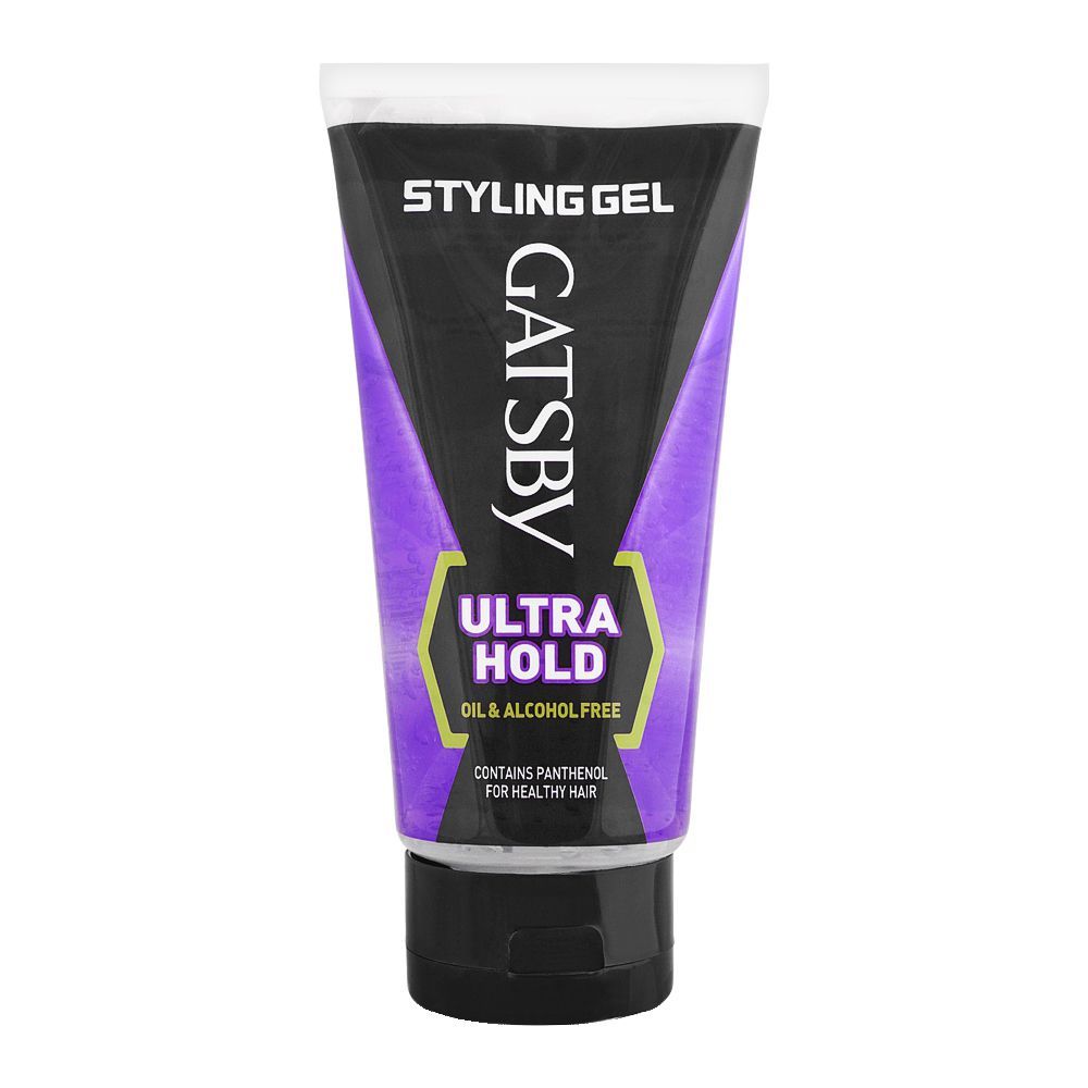 Gatsby Ultra Hold Hair Styling Gel, Oil & Alcohol Free, 150ml