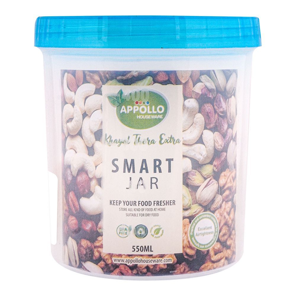 Appollo Smart Jar Medium, Turquoise, 500ml