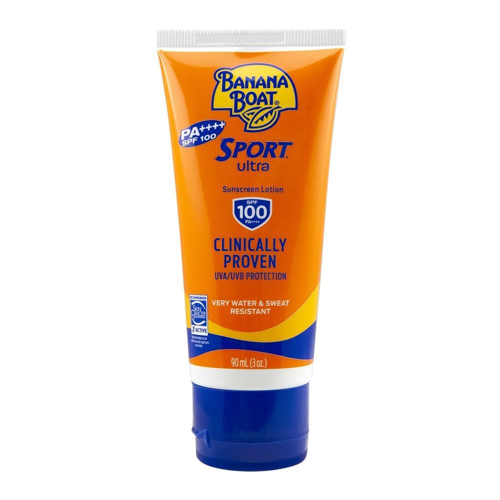 Banana Boat Ultra Sport Clinically Proven Sunscreen Lotion, SPF-100, 90ml