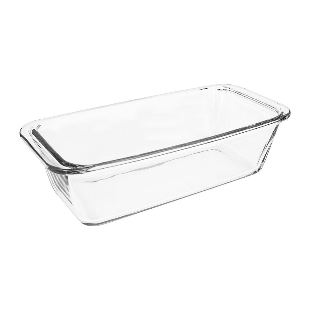 Borcam Midi Rectangular Cake Dish, Ovenware, Glassware & Dishware, 9.84 X 4.53 Inches, 59884