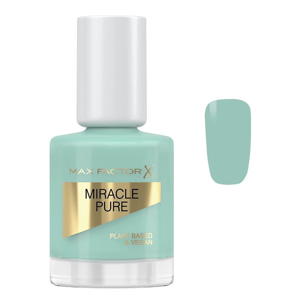 Max Factor Miracle Pure Plant Based & Vegan Nail Polish 12ml, 840, Moonstone Blue