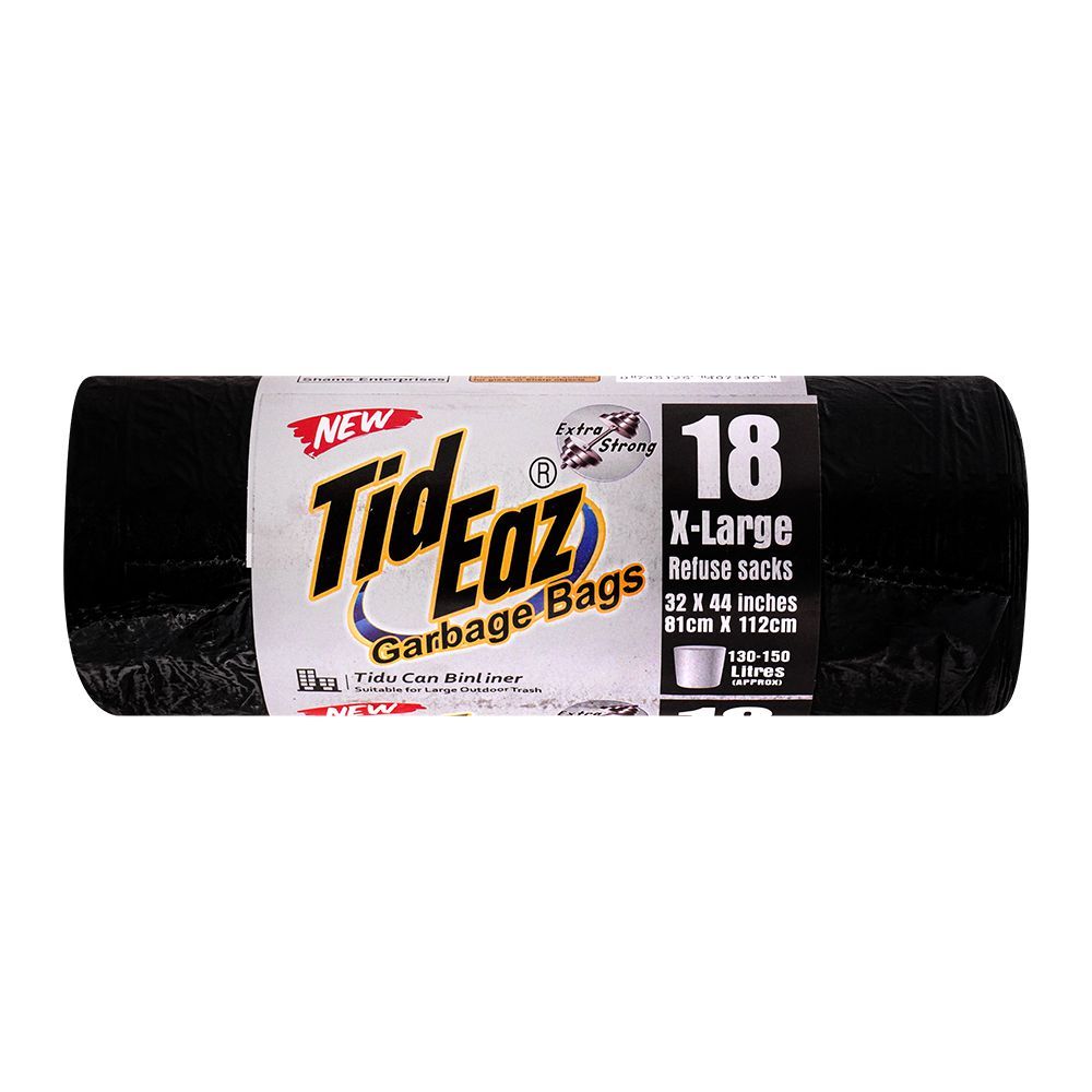 Tid Eaz Garbage Bags No. 18, X-Large, Refuse Sacks, 32x44 Inches