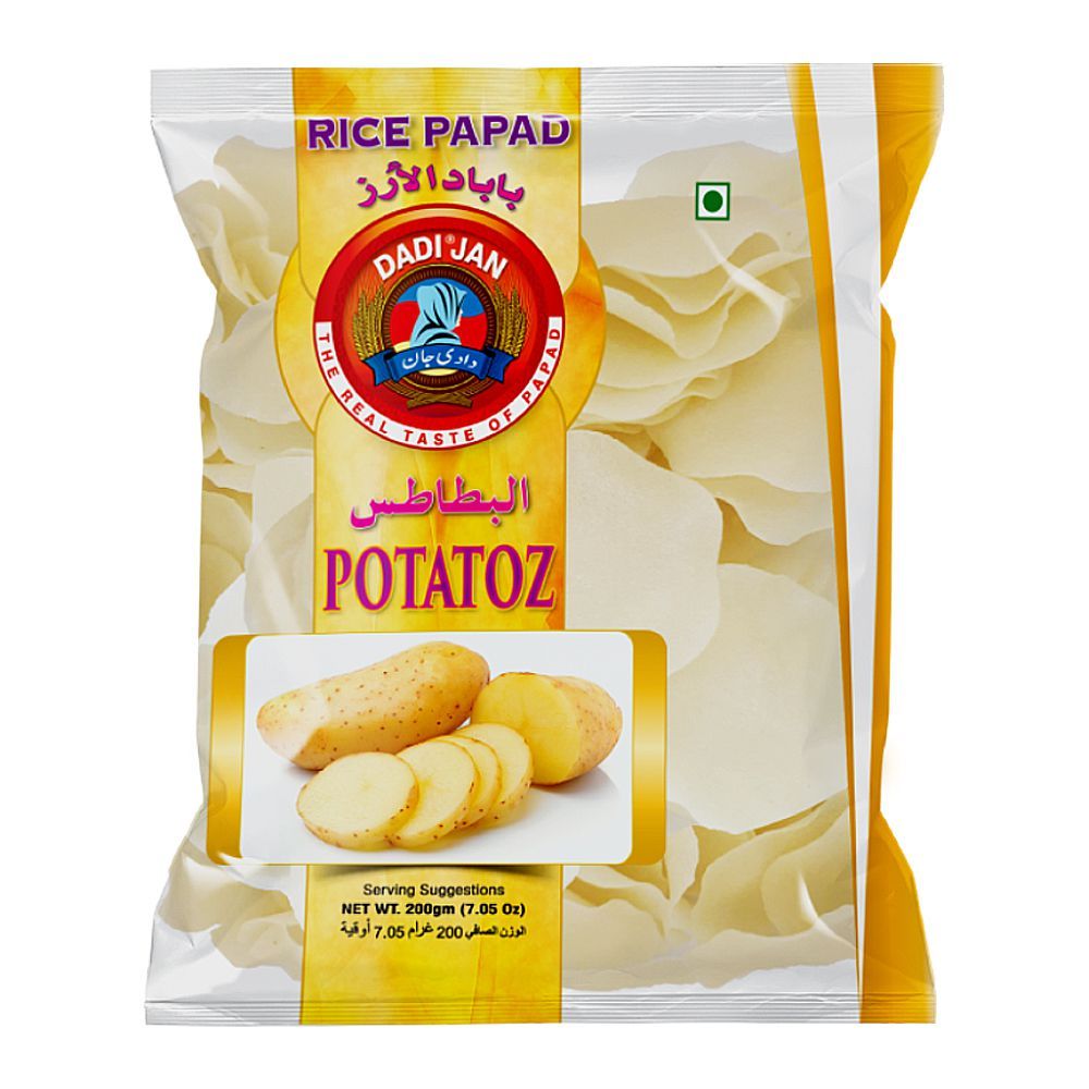 Dadi Jan Potatoz Rice Papad, 200g