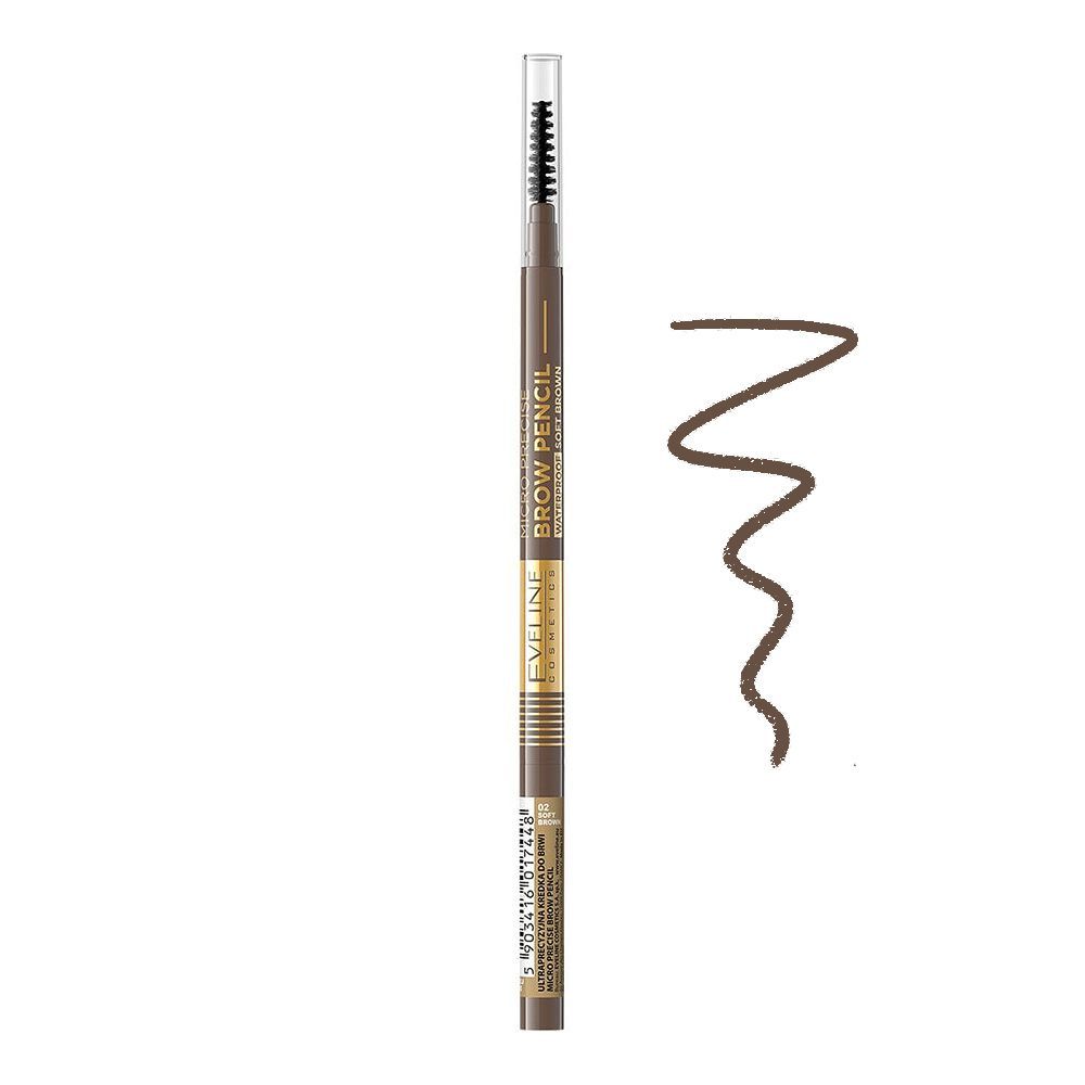 Eveline Micro Precise Eye Brow Pencil Waterproof, Soft Brown