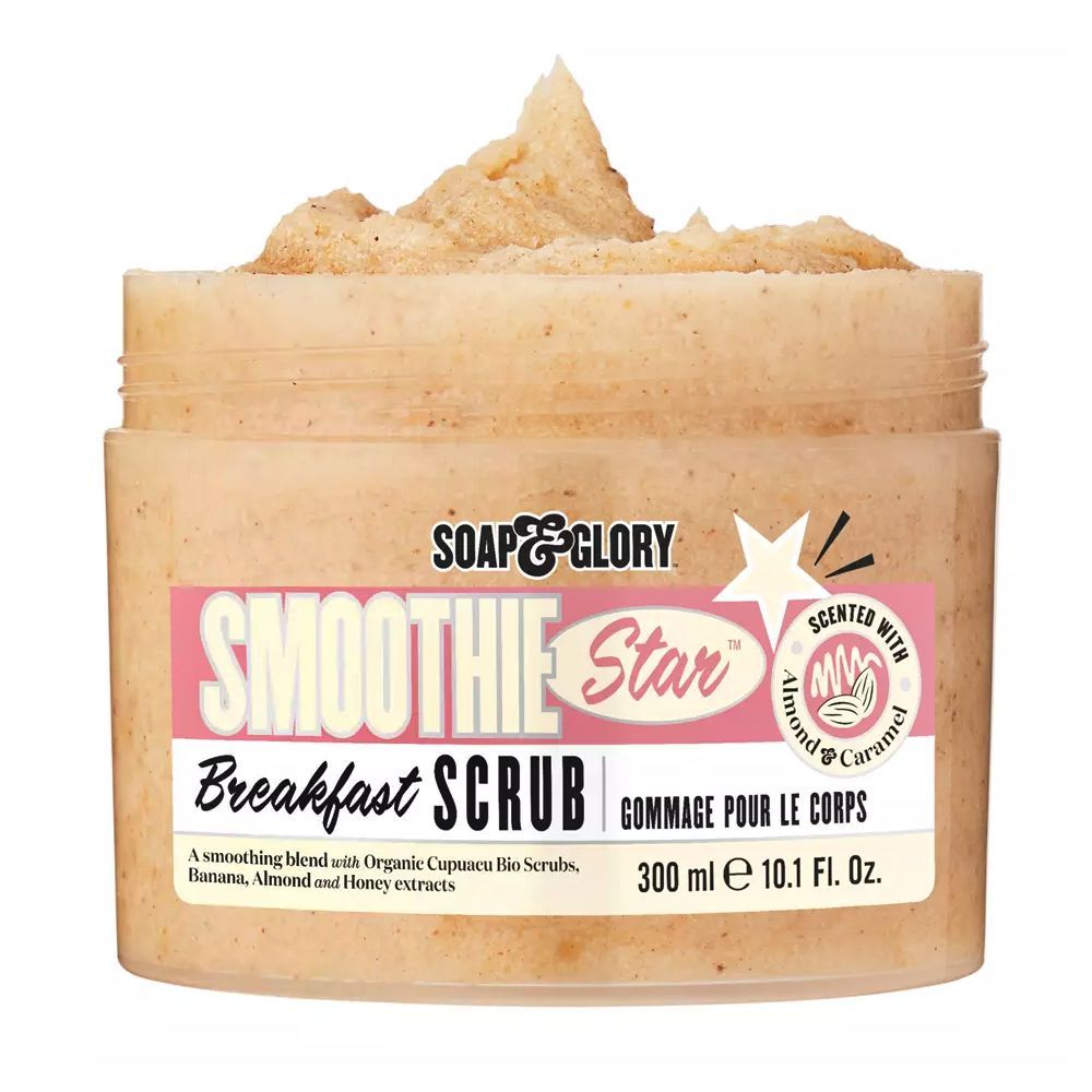 Soap & Glory Smoothie Star Breakfast Scrub, Scented With Almond & Caramel, 300ml