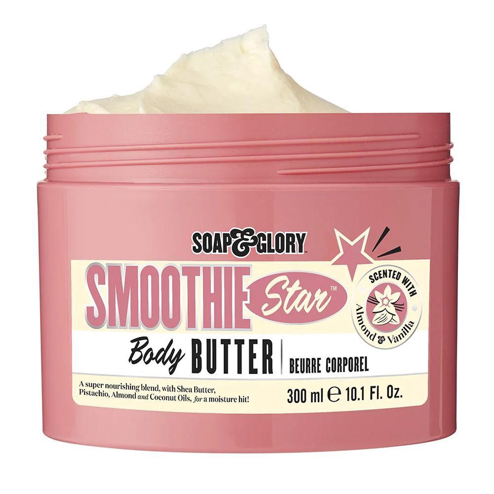 Soap & Glory Smoothie Star Body Butter, Scented With Almond & Vanilla, Beurre Corporel, 300ml