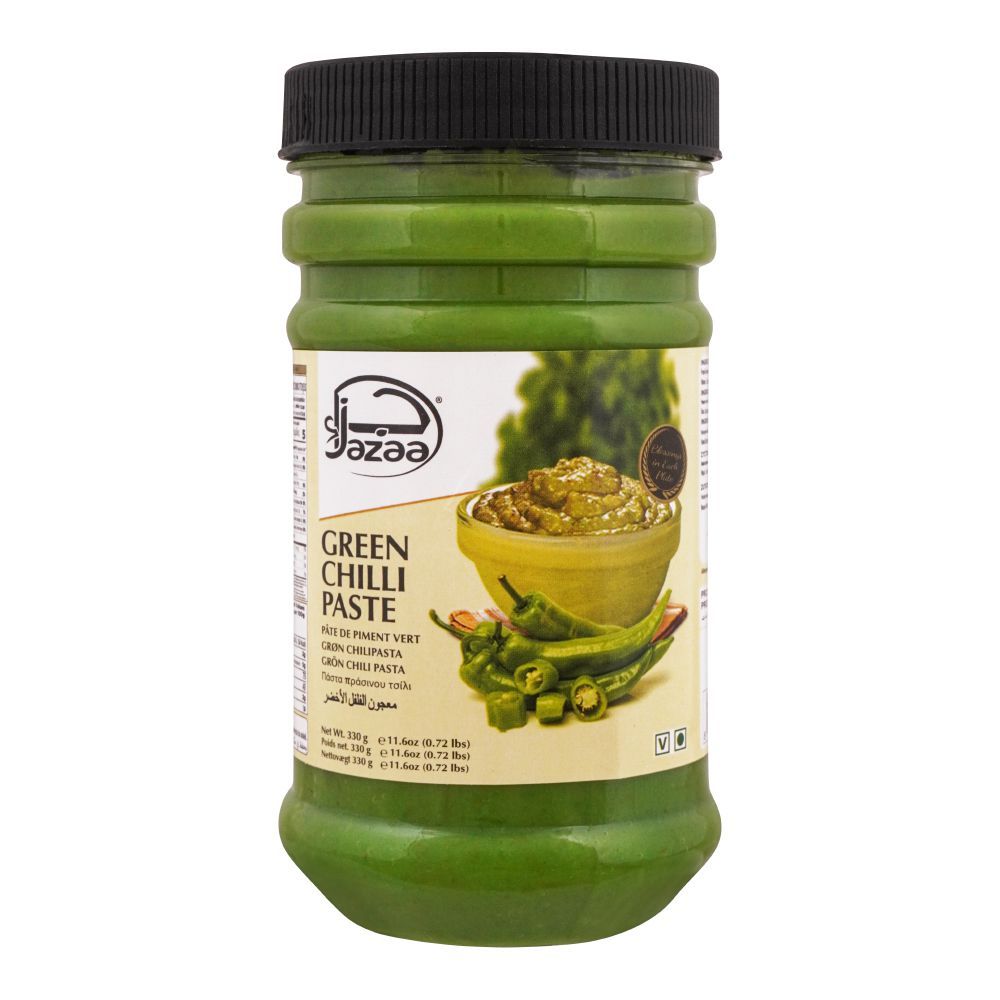 Jazaa Green Chilli Paste, 330g