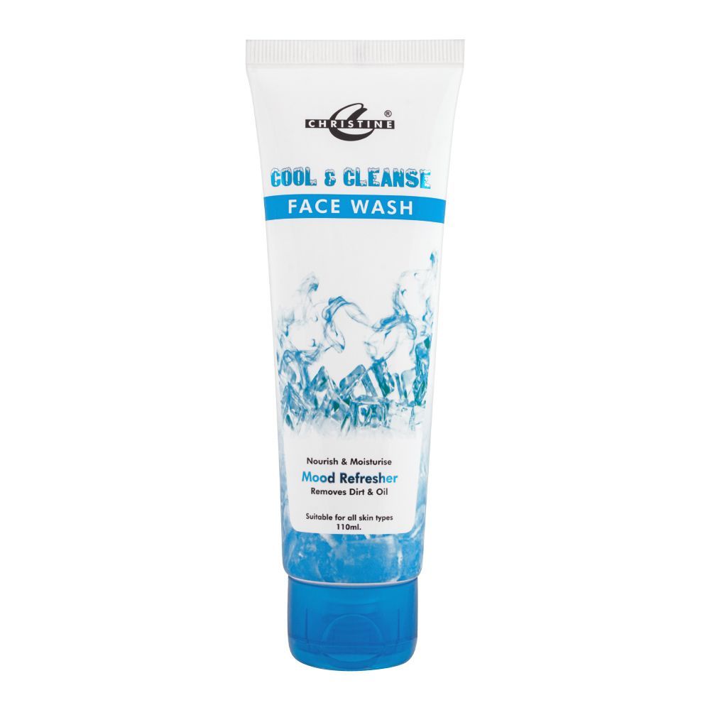 Christine Cool & Cleanse Mood Refresher Face Wash, Nourish & Moisturise, Removes Dirt & Oil, For All Skin Types, 110ml