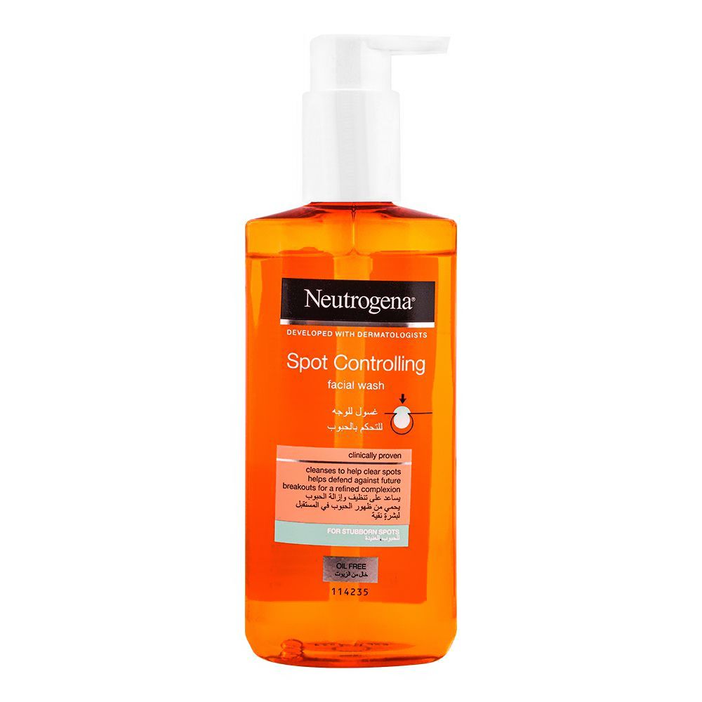 Neutrogena Spot Controlling Oil Free Facial Wash, 200ml