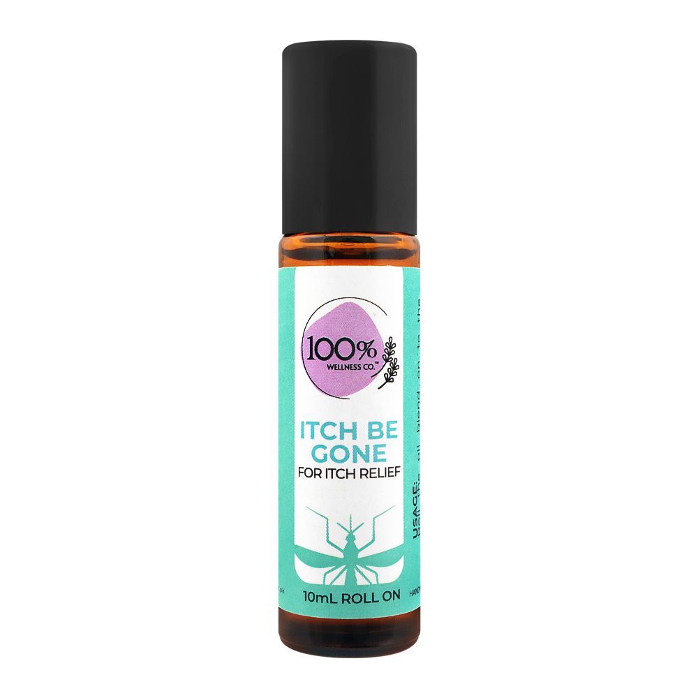 100% Wellness Co Itch Be Gone For Itch Relief Roll On, 10ml