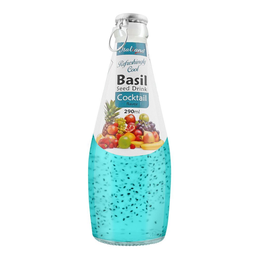 Italiano Cocktail Flavor Basil Seed Drink, 290ml