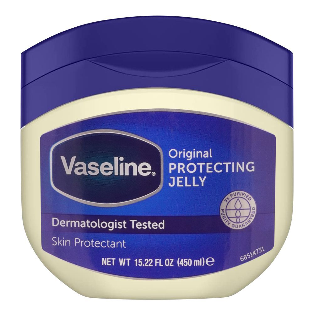 Vaseline Original Protecting Petroleum Jelly, Dermatologist Tested, Skin Protectant, 450ml