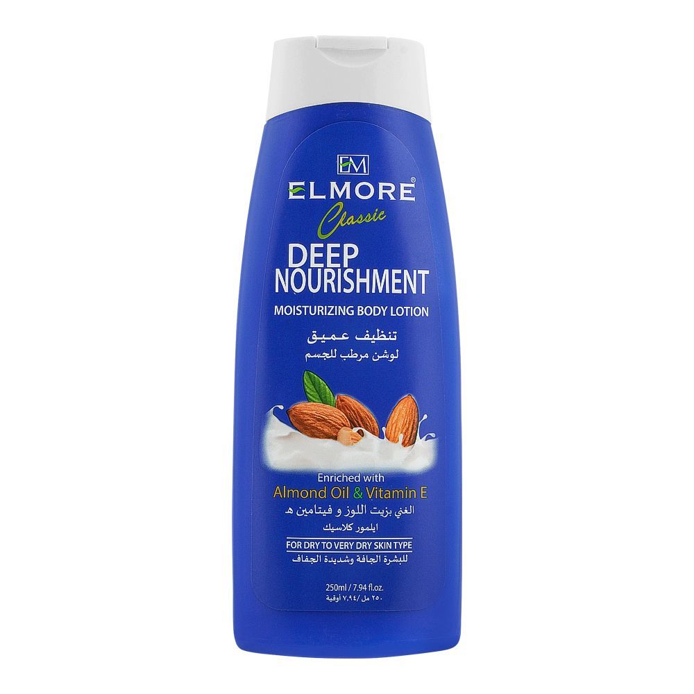 Elmore Classic Deep Nourishment Moisturizing Body Lotion, For Dry  To Very Dry Skin Type, 250g