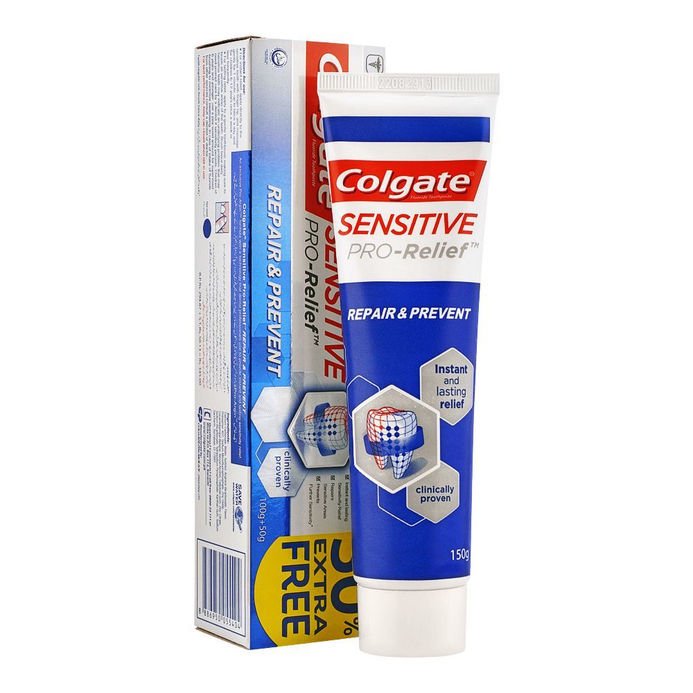 Colgate Sensitive Pro-Relief Repair & Prevent Tooth Paste, 100g + 50g, 50% Extra Free