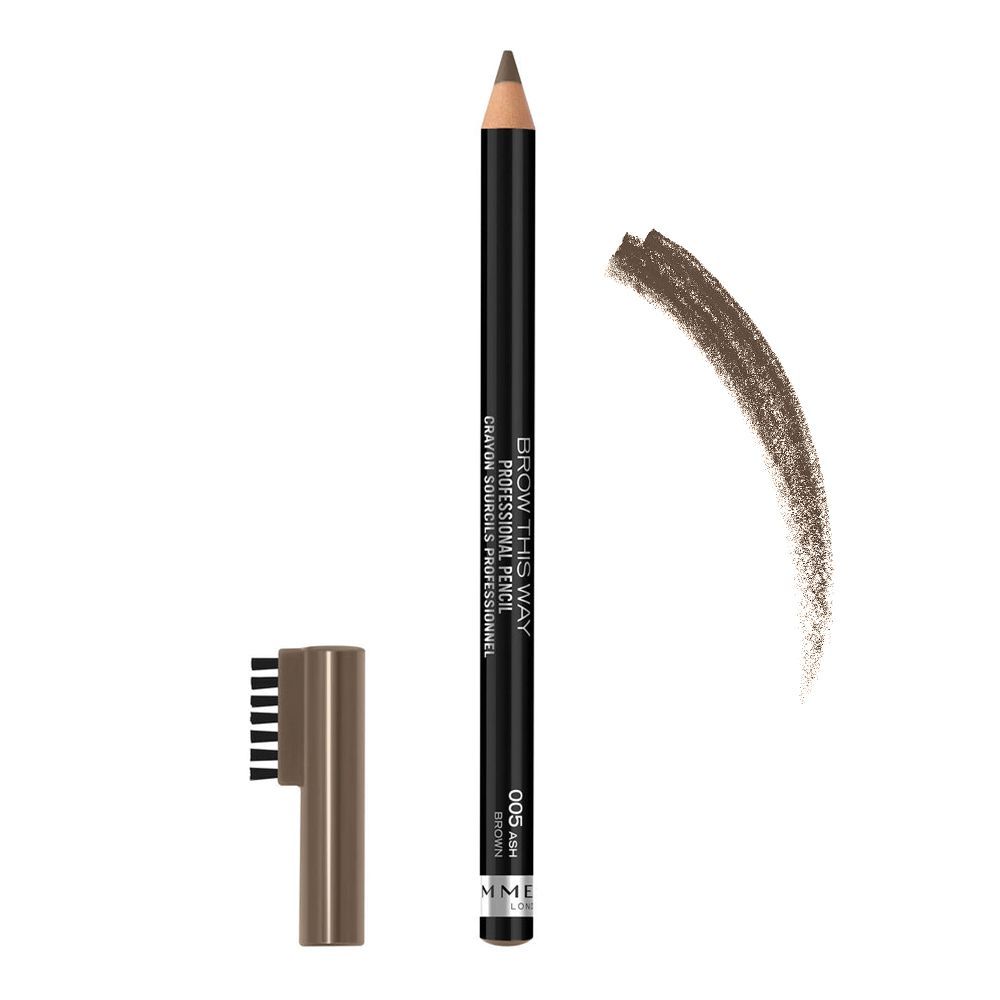 Rimmel Brow This Way Professional Pencil, Ash Brown, 005