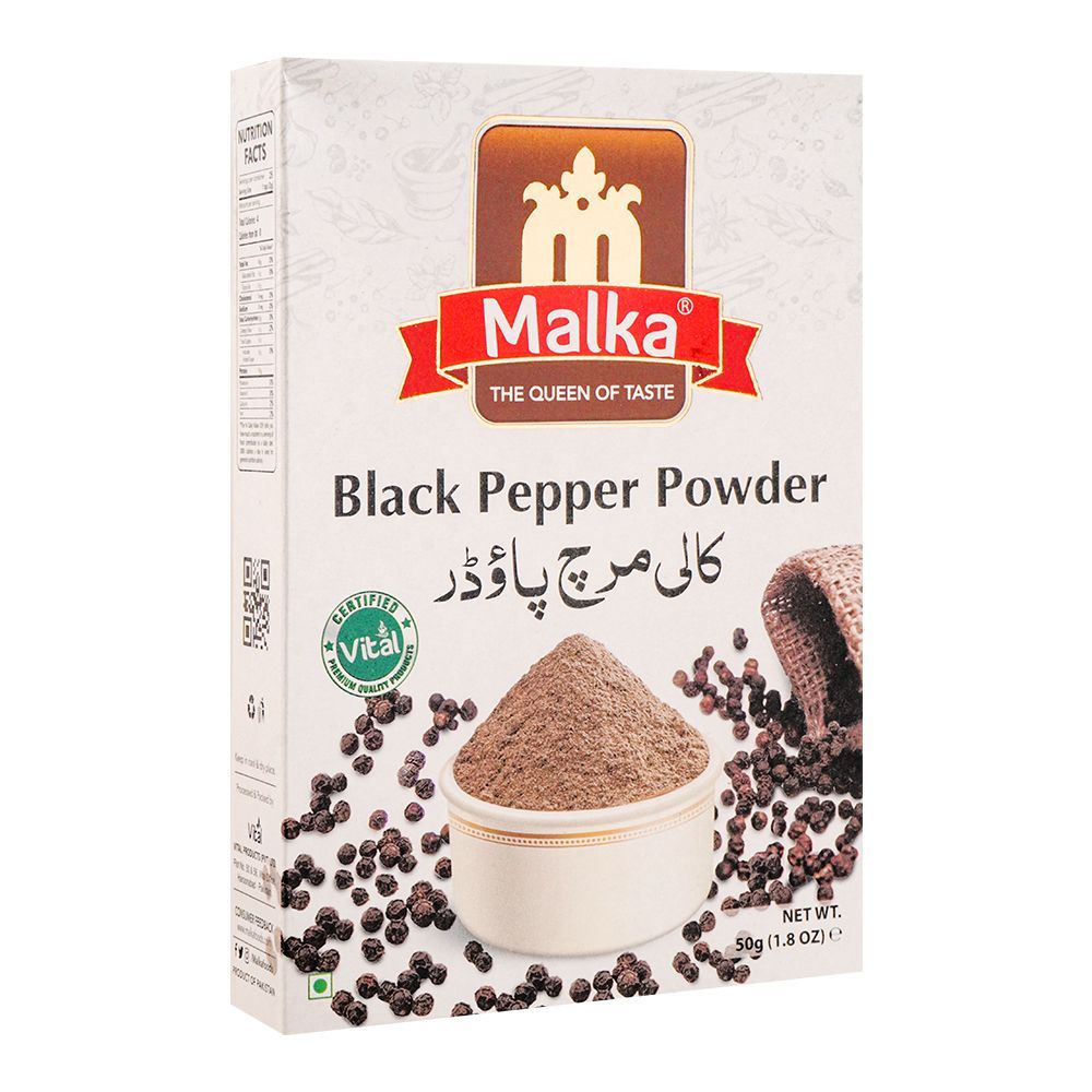 Malka Black Pepper Powder, 50g