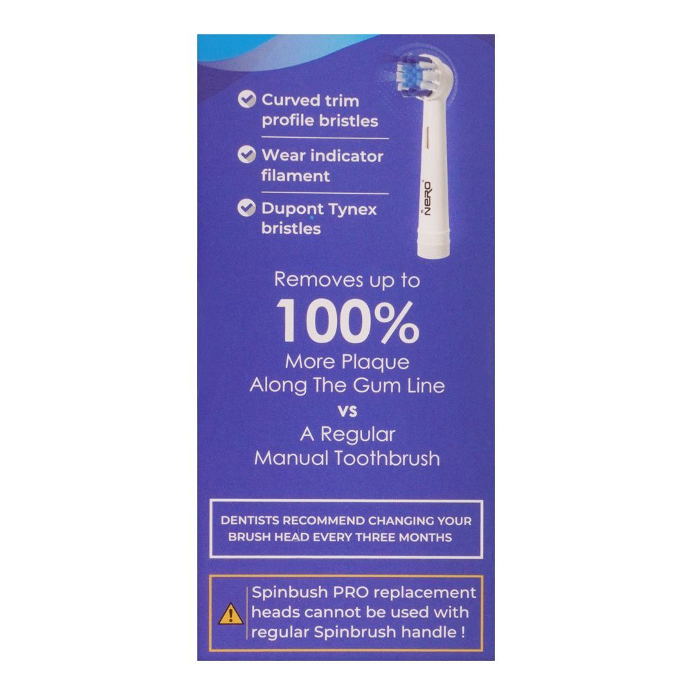 Naheed Sb Order Nero Spinbrush Pro 2 Replacement Brush Head, SB-205 Online at ...