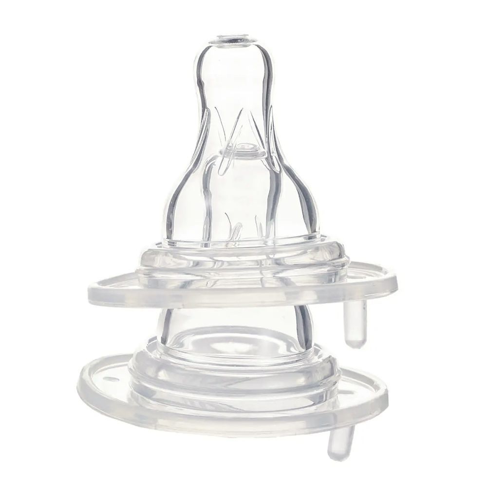 Farlin Newborns Anti-Colic Standard Neck Silicone Nipple Set, 0m+, 2-Pack, AC-21014