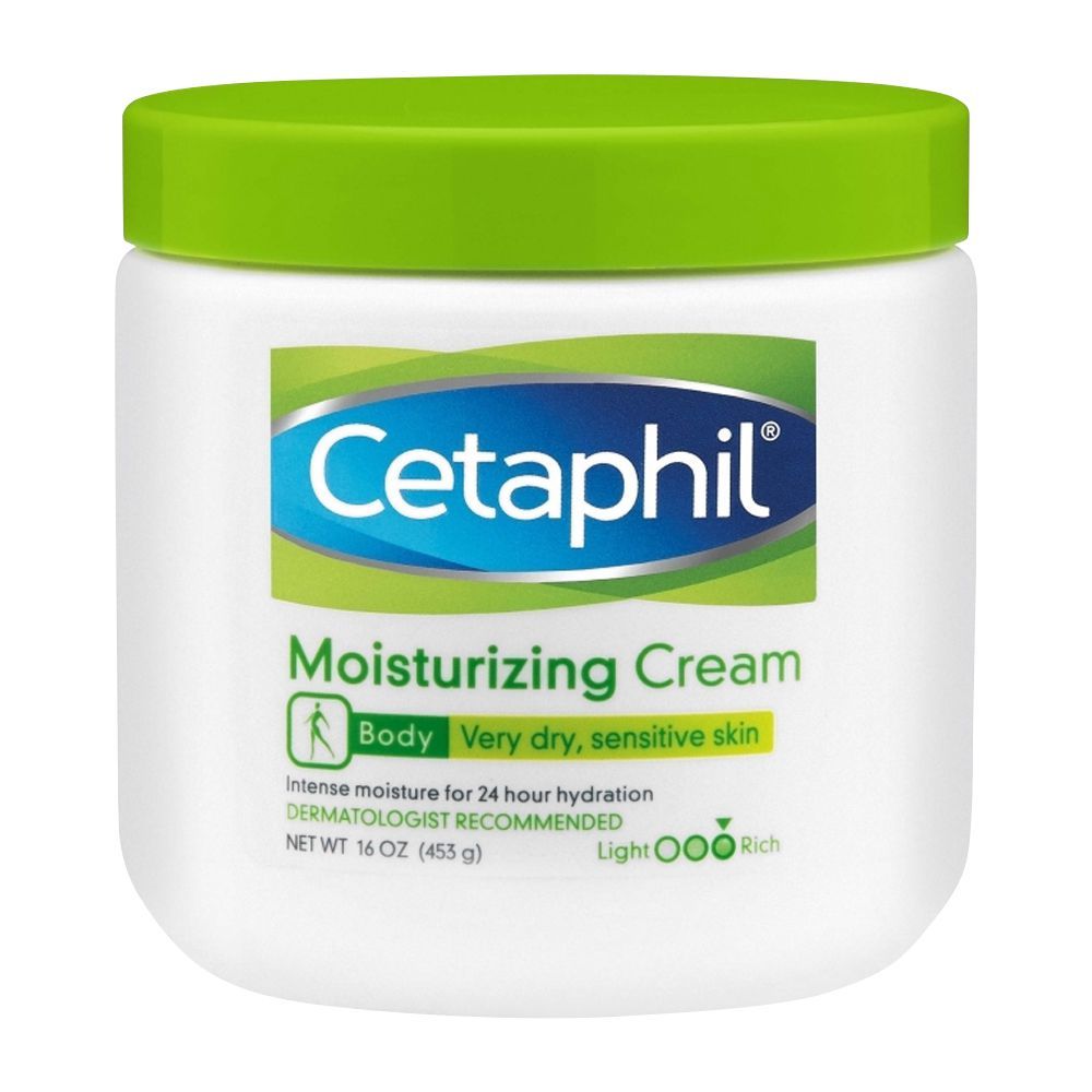 Cetaphil Moisturizing Body Cream For Very Dry, Sensitive Skin, Rich, 453g