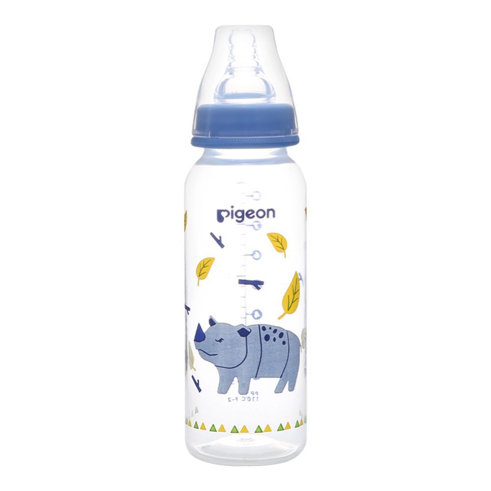 Pigeon Flexible SN Soft & Elastic PP Feeding Bottle, Rhino, 240ml, A79408