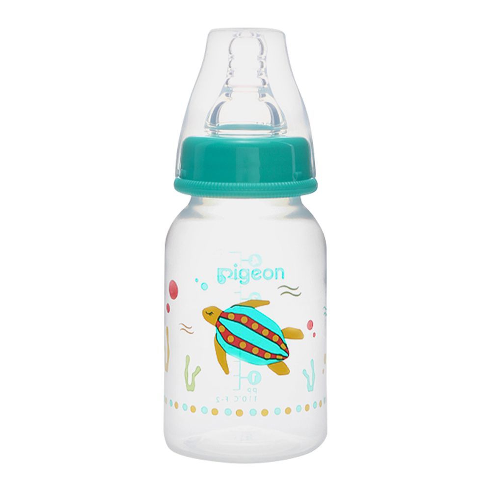 Pigeon Flexible SN Soft & Elastic PP Feeding Bottle, Turtle, 120ml, A79400