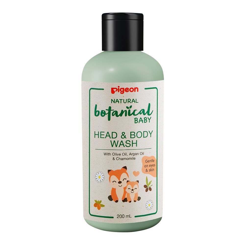 Pigeon Natural Botanical Baby Head & Body Wash, 200ml, I78409