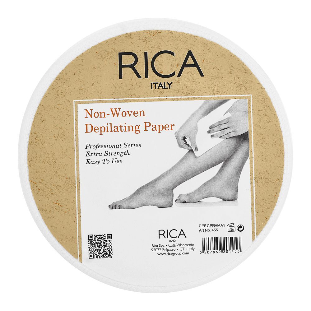 RICA Non-Woven Depilating Wax Round Paper Roll, 455