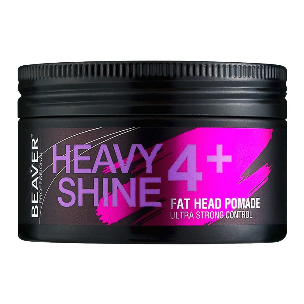 Beaver Professional Magotan Heavy Shine 4+ Fat Head Pomade Ultra Strong Control, 100g