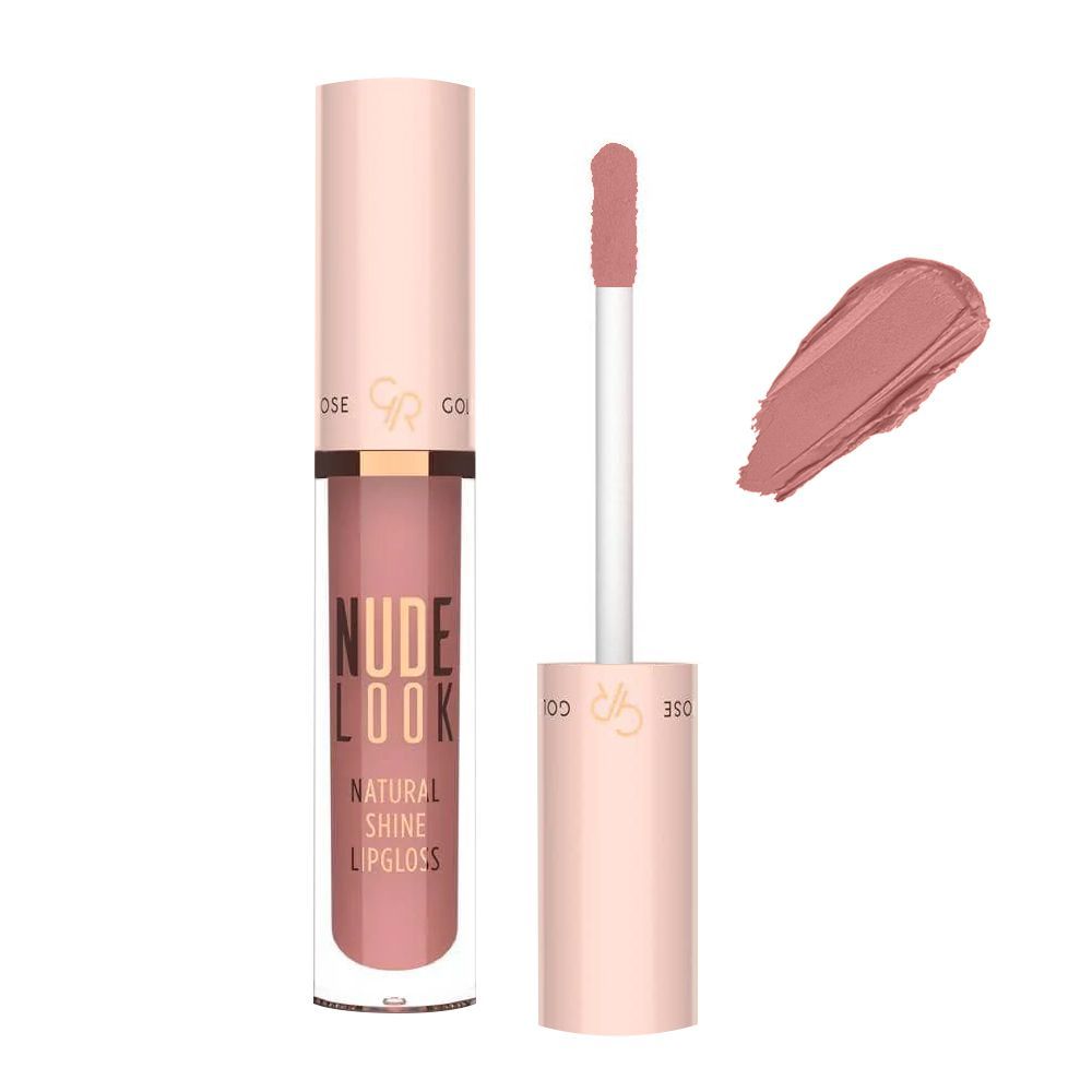 Golden Rose Nude Look Natural Shine Lip Gloss, 02, Pinky Nude