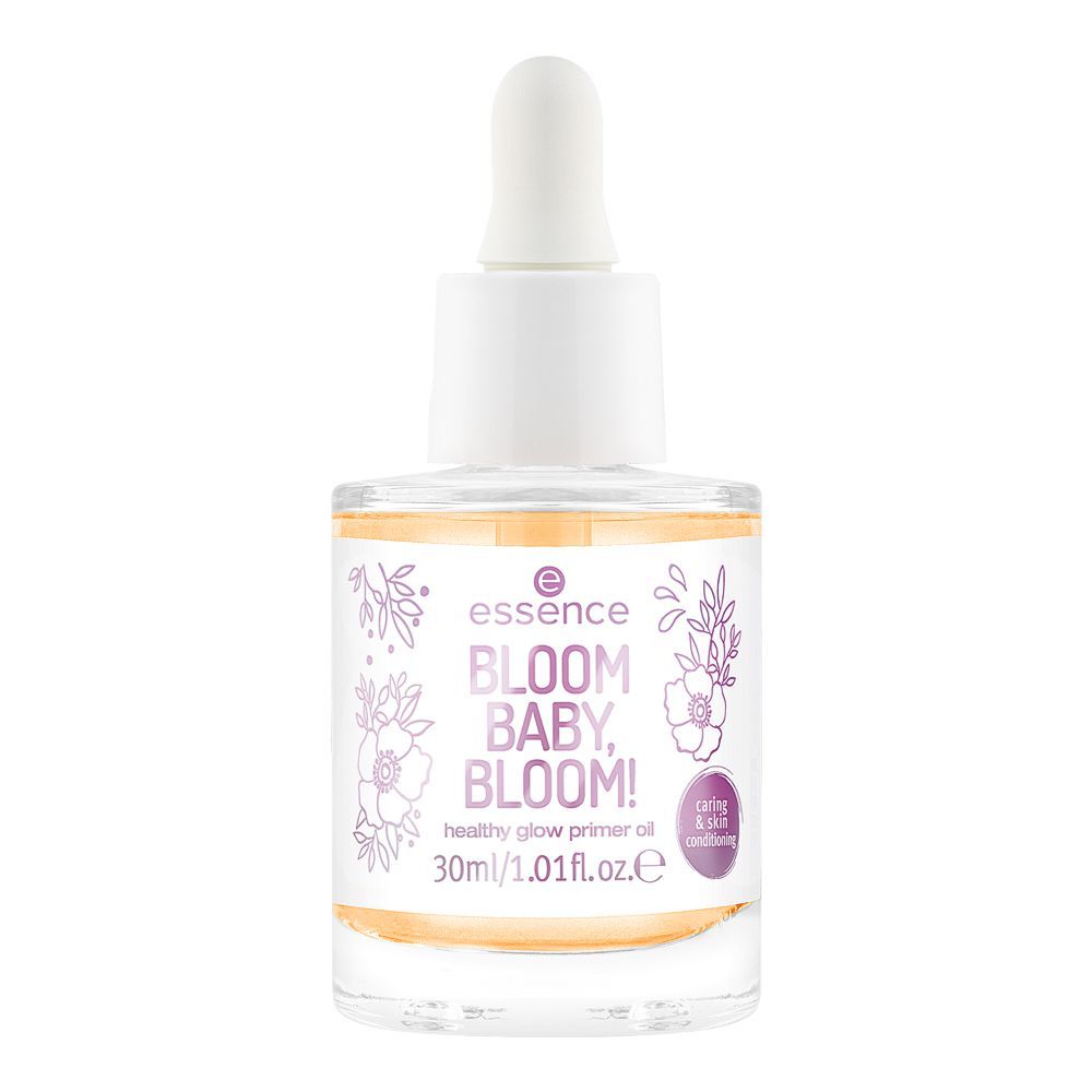 Essence BLOOM BABY, BLOOM! Healthy Glow Primer Oil – Nr. 01 Violet, 30 Ml
