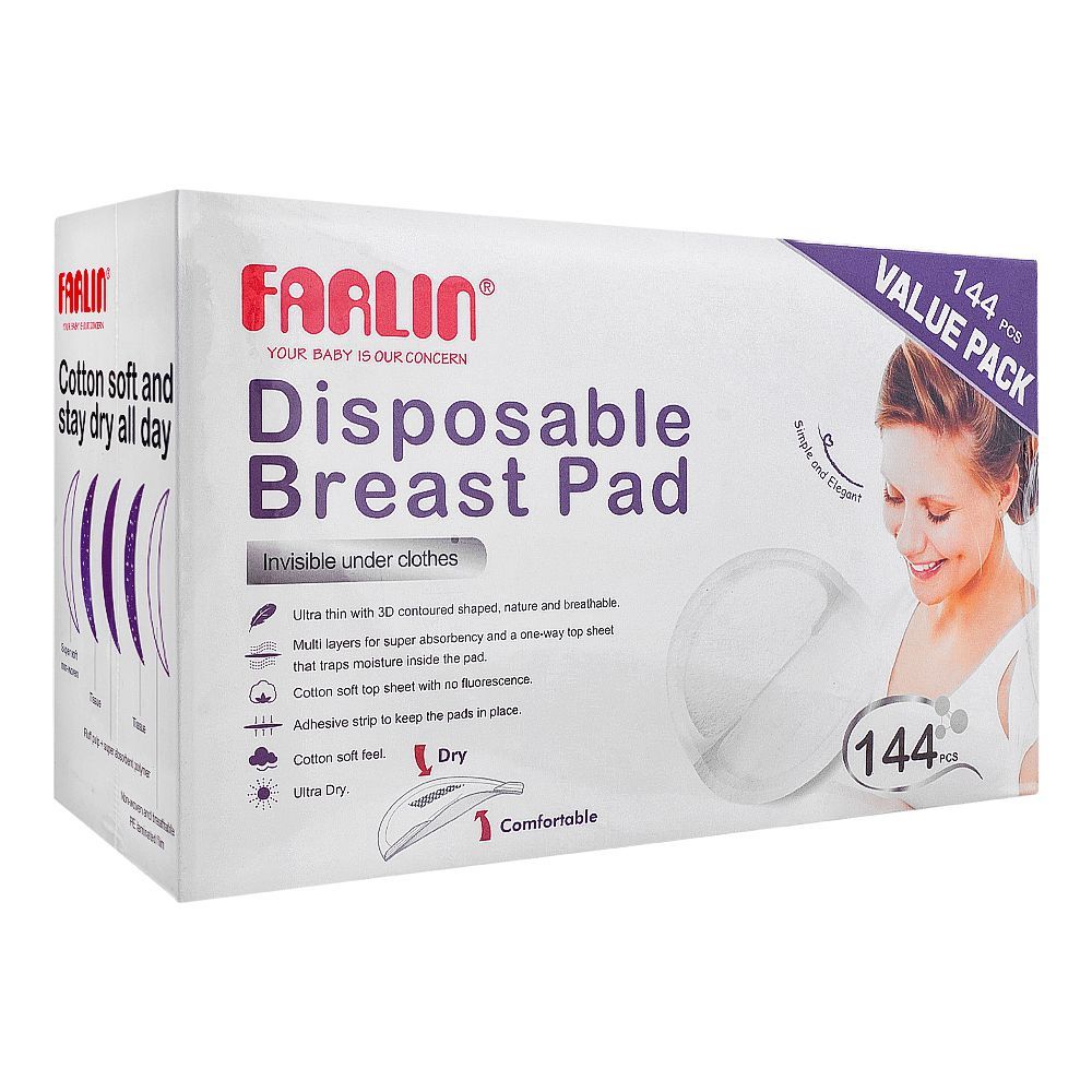 Farlin Disposable Breast Pads, 144-Pack, BF-634A-2