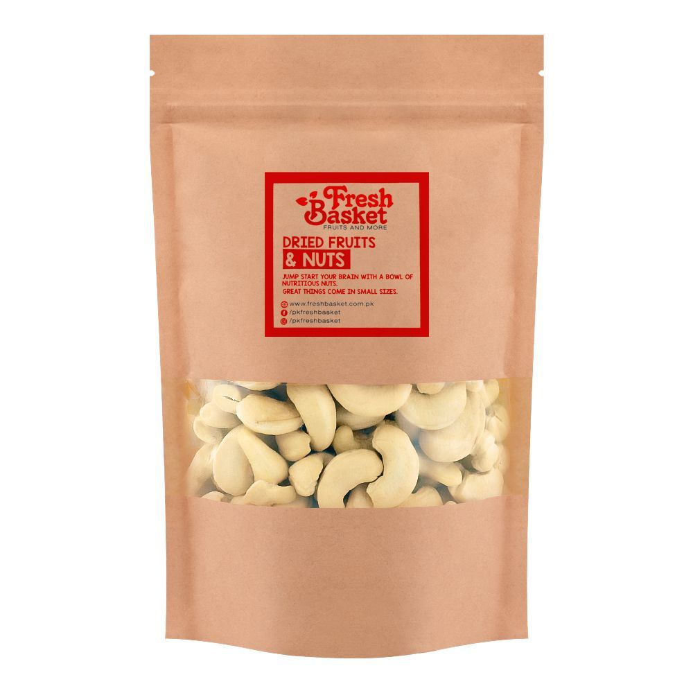 Fresh Basket Cashew Nuts Plain, 500g