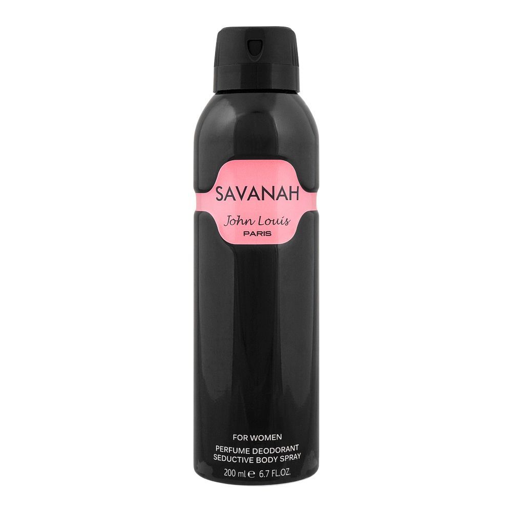 John Louis Savanah Perfumed Deodorant Body Spray, For Women, 200ml