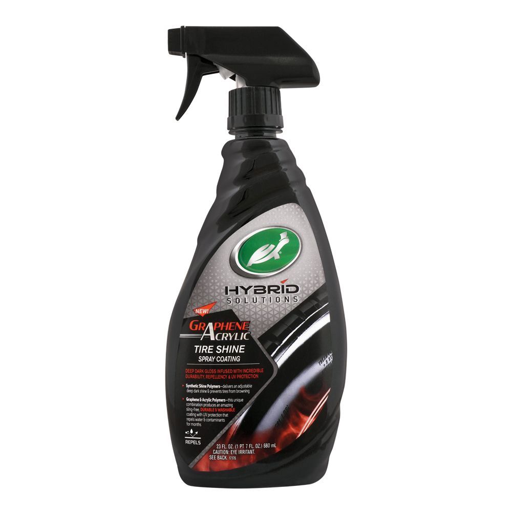 Turtle Wax Hybrid Solution Graphene Acrylic Tire Shine Spray Coating, 680ml