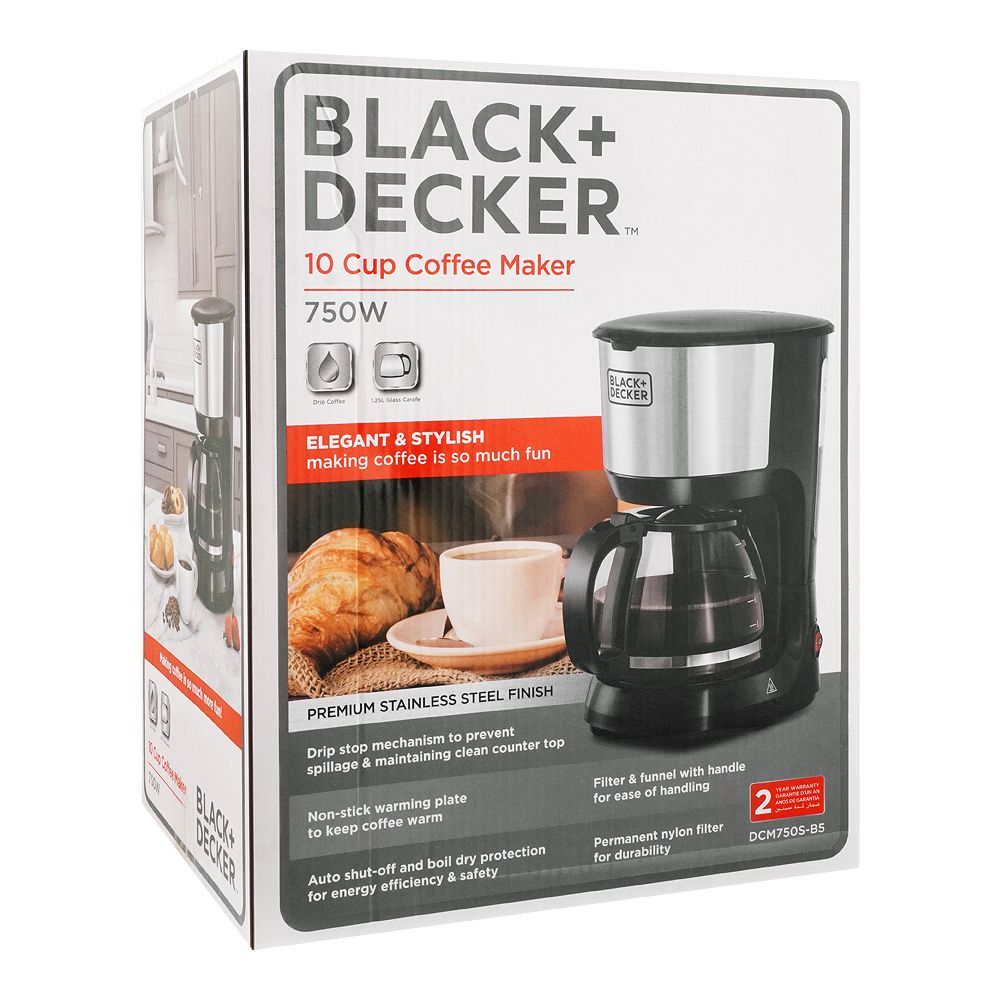 Purchase Black & Decker 10 Cup Coffee Maker, DCM-750S-B5 Online at ...
